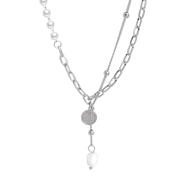 Dainty Pearl Necklace - Orchid Unique