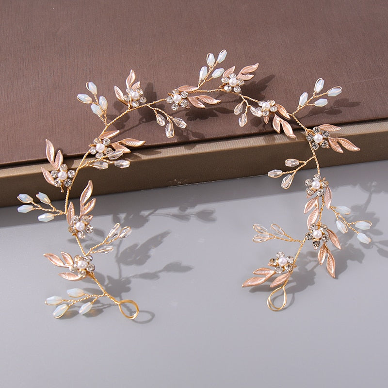 Pearl Rhinestone  Headband - Orchid Unique