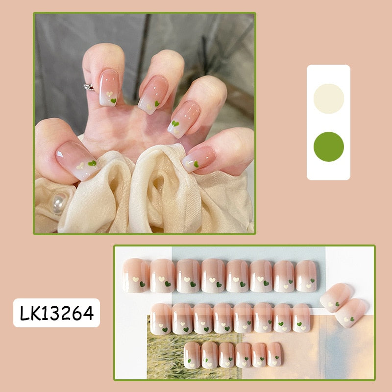 Cute Wearable Press On Nail Art - Orchid Unique