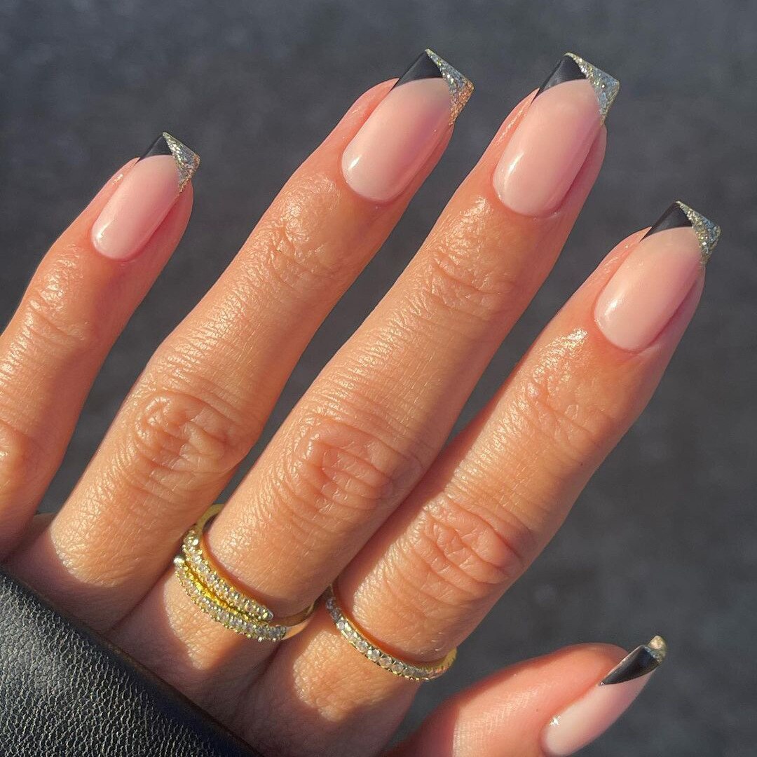 Wave Line Short Ballet French False Nails - Orchid Unique