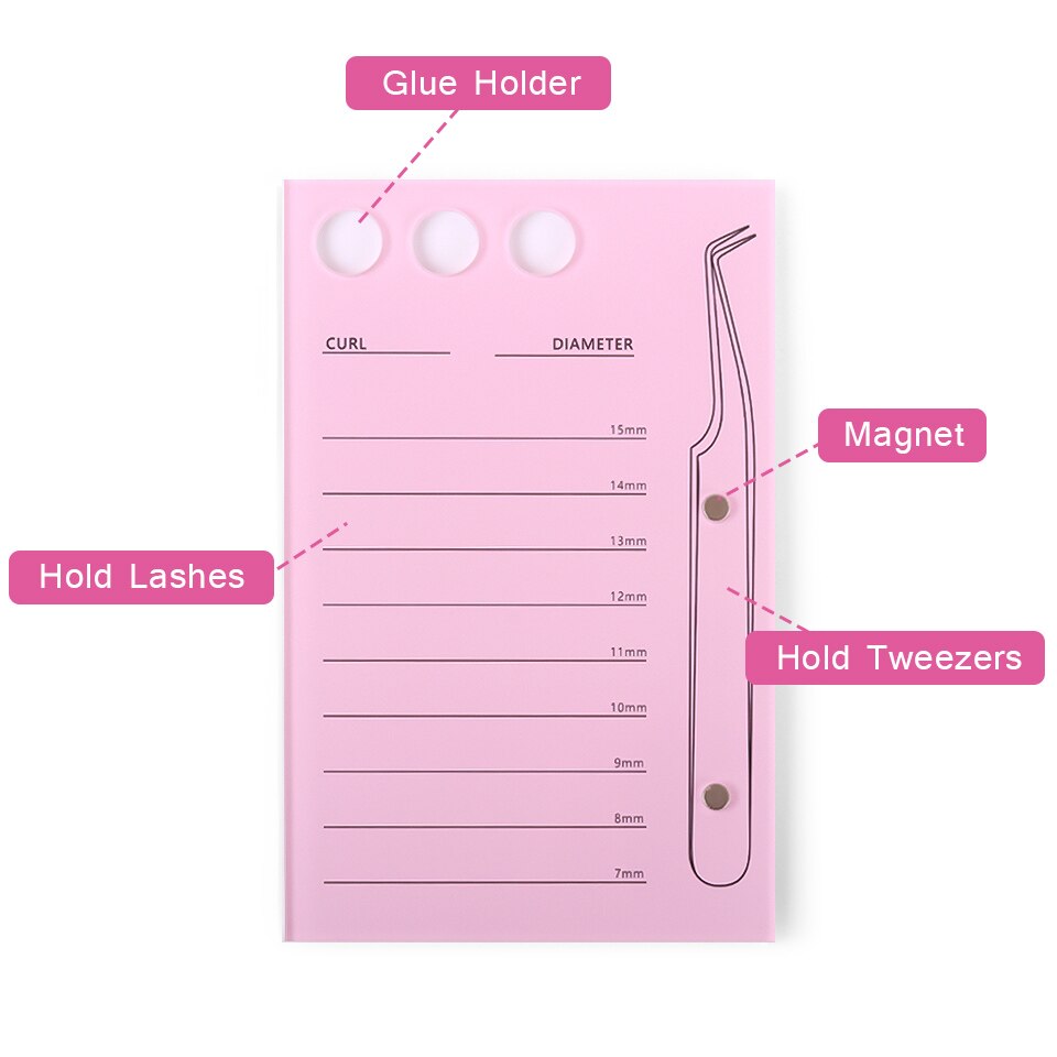Acrylic Eyelash Extension Storage Box - Orchid Unique