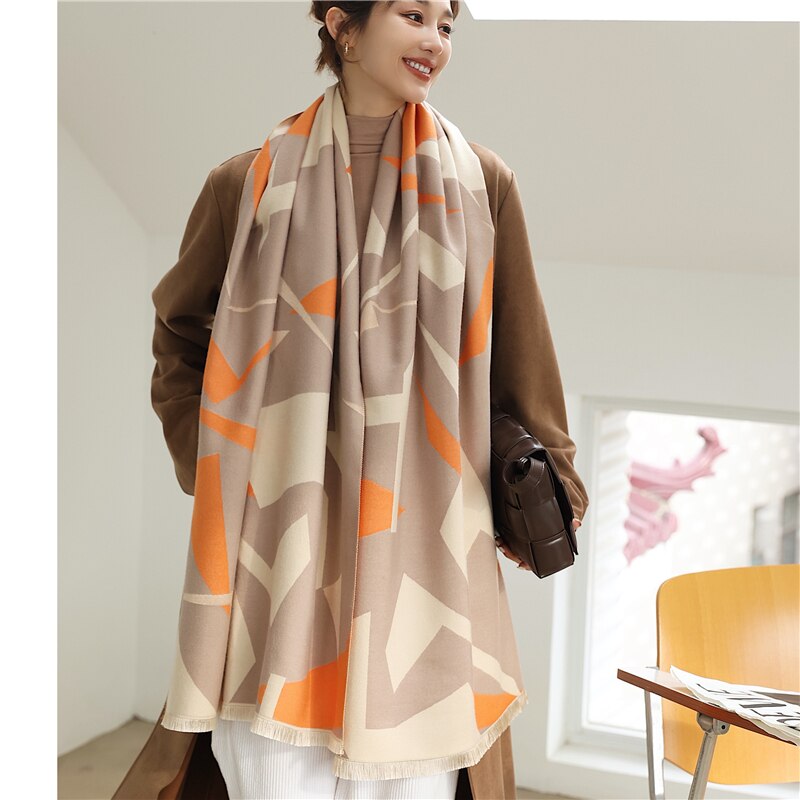 2023 Cashmere Winter Scarf for Women Luxury - Orchid Unique