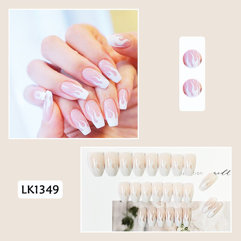 Cute Wearable Press On Nail Art - Orchid Unique