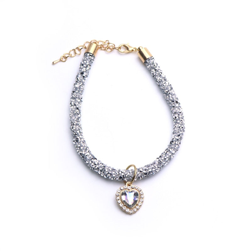 Luxury Crystal Cat Collar - Orchid Unique