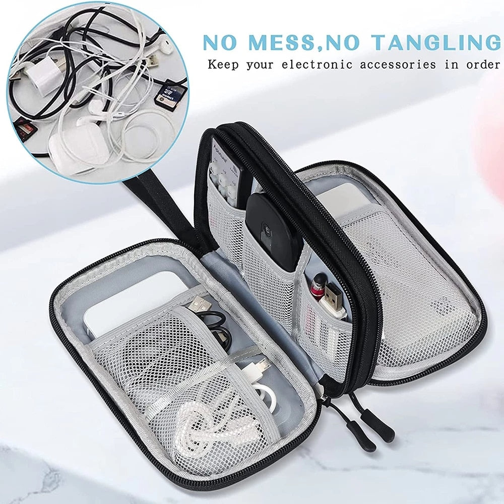 Travel Organizer & Cable Storage Bag - Orchid Unique