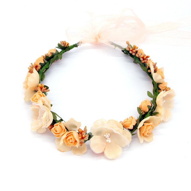 Spring Bohemian Pearl Crowns - Orchid Unique