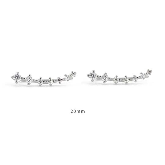 Dainty Earring Climber - Orchid Unique