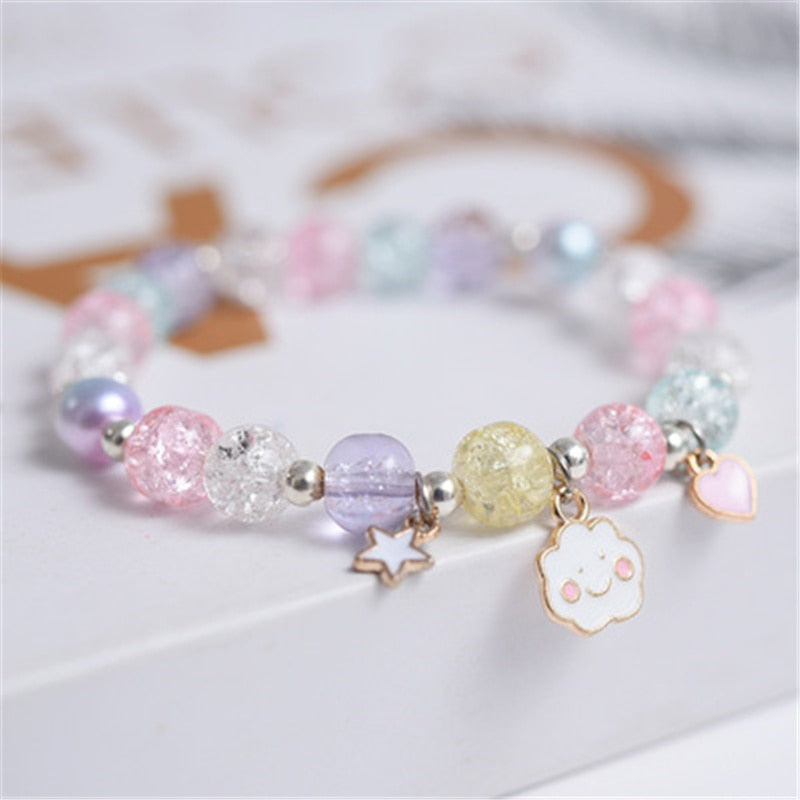 Cute beads Bracelet - Orchid Unique