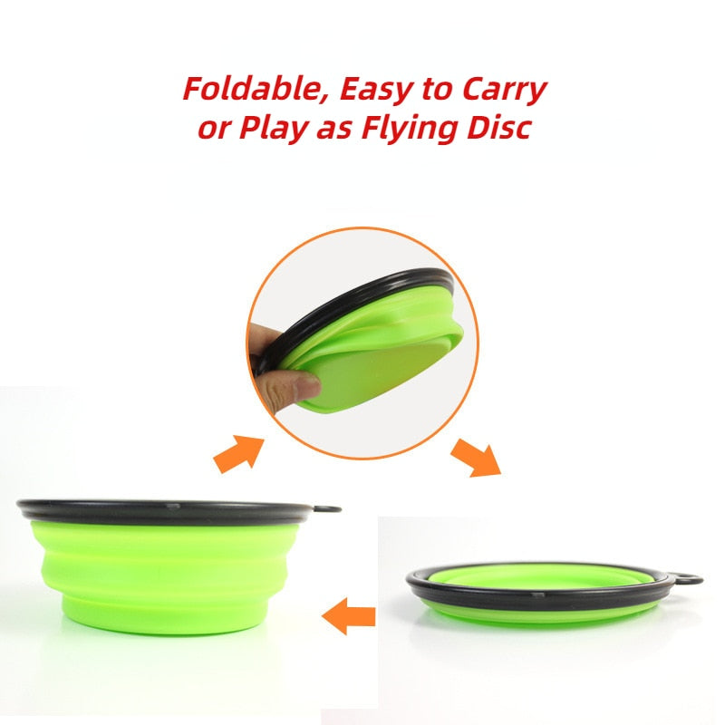 Collapsible Pet Folding Silicone Bowl - Orchid Unique