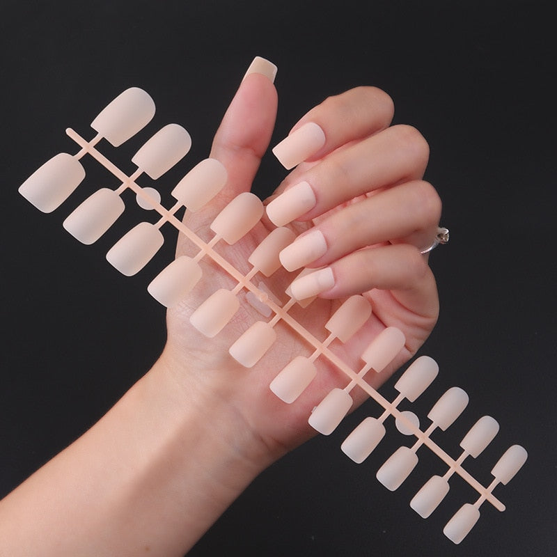 Matte False Nails Glue Square Head - Orchid Unique