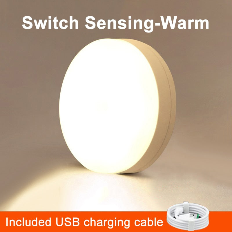 Wireless Round Motion Sensor LED Night Light - Orchid Unique