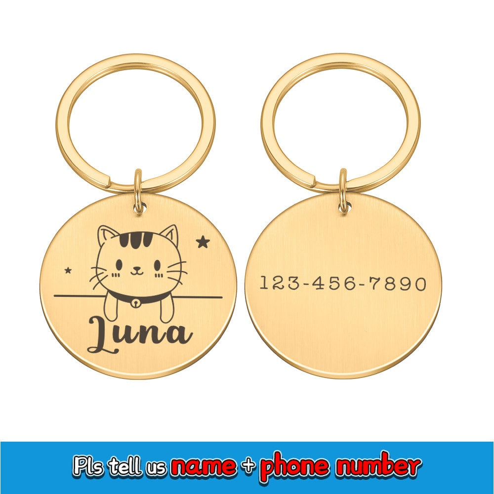 Personalized engraving pet tags - Orchid Unique