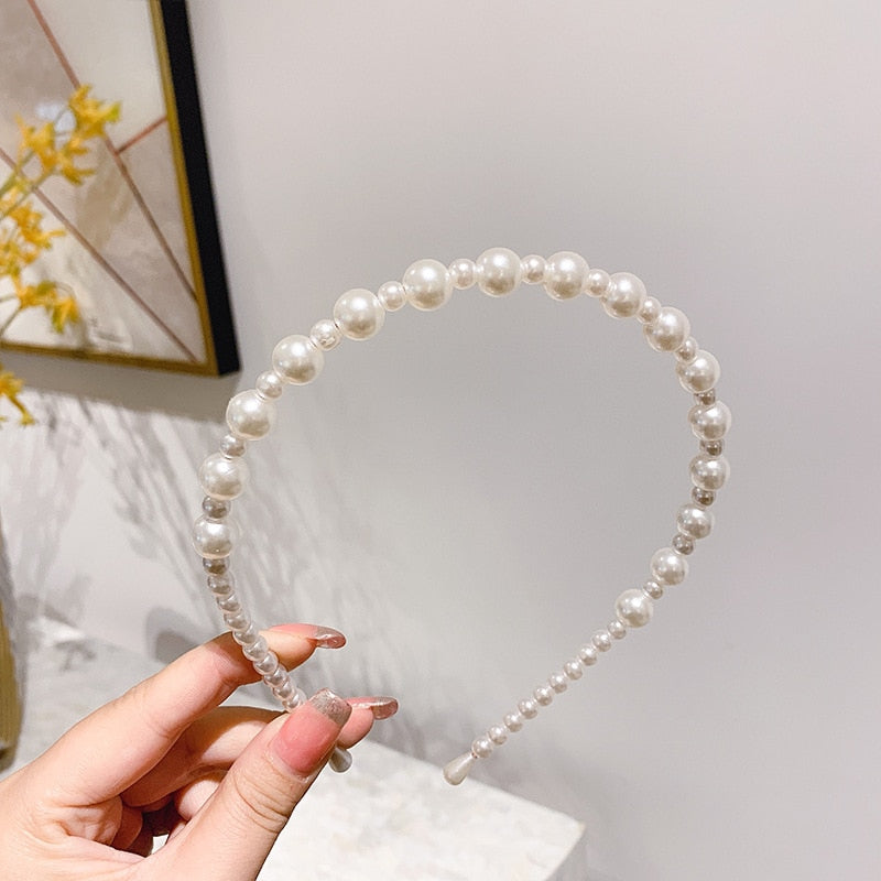 New Full Pearls Hair Bands - Orchid Unique
