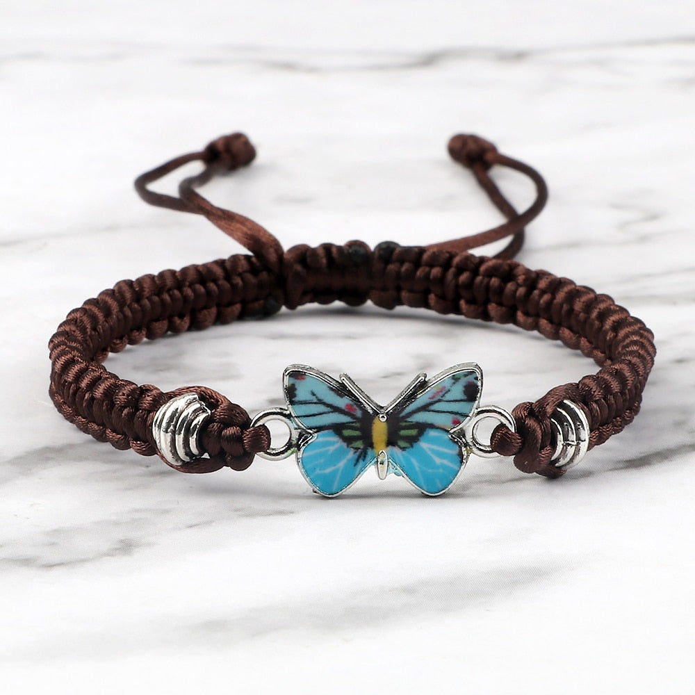 Handmade Braided String Bracelet - Orchid Unique