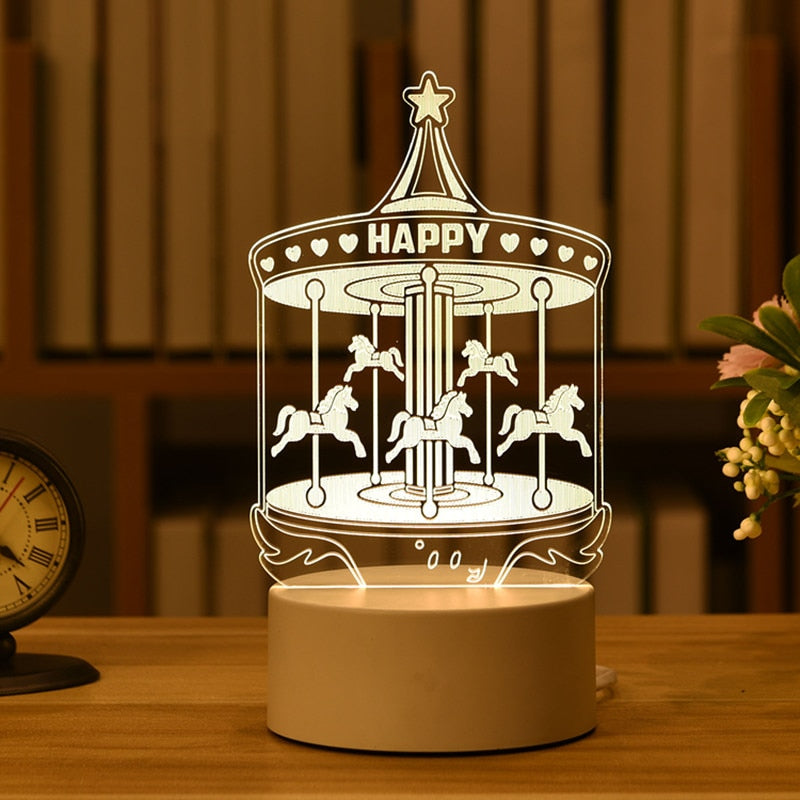 USB Led Night Light Message Board - Orchid Unique