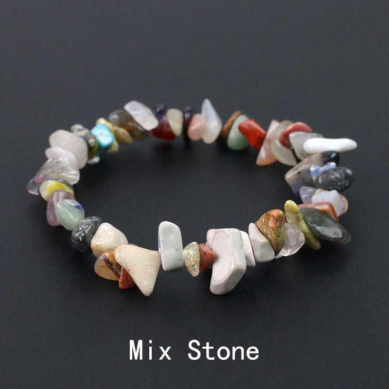 Irregular Energy Stone Bracelet - Orchid Unique