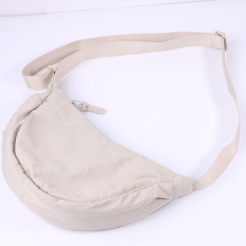 Women Half Moon Shape Crossbody Chest Bag - Orchid Unique