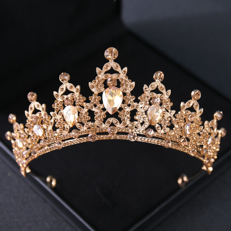 Hair Tiara Crystal Bridal Tiara Crown - Orchid Unique