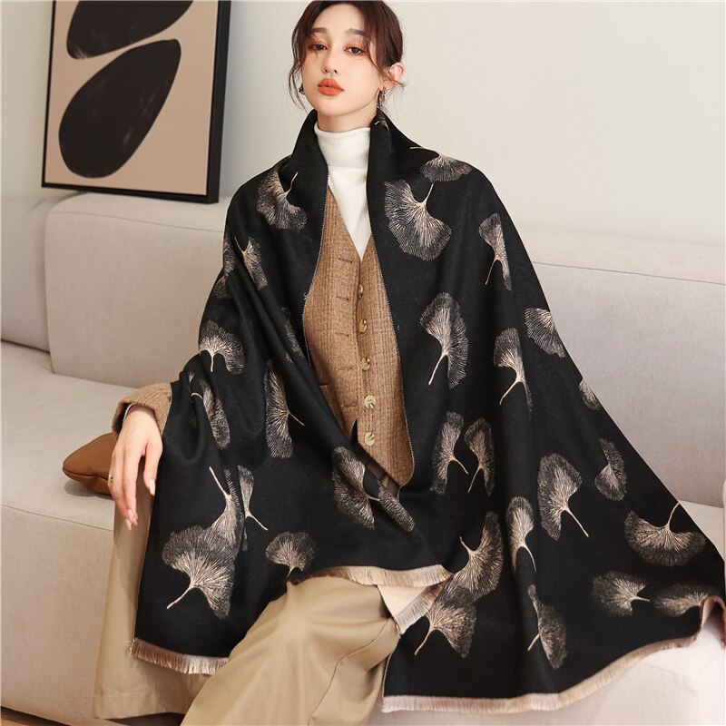 2023 Cashmere Winter Scarf for Women Luxury - Orchid Unique
