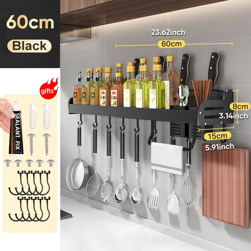 Multipurpose Kitchen Rack Wall - Orchid Unique