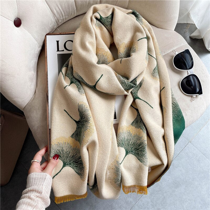 2023 Cashmere Winter Scarf for Women Luxury - Orchid Unique