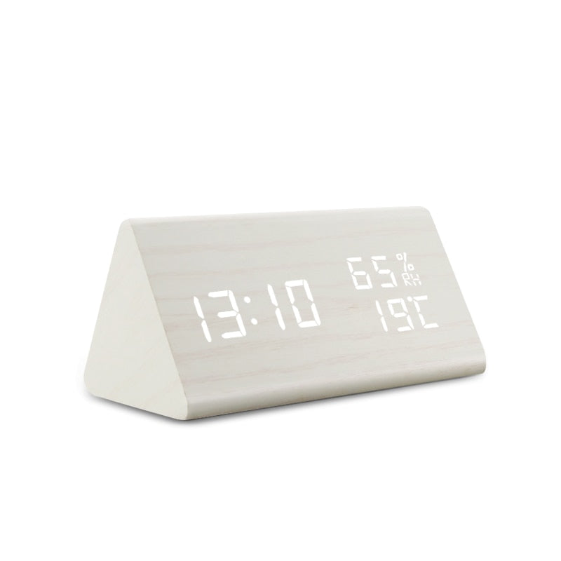 Digital Clock LED Wooden Alarm Clock Table - Orchid Unique