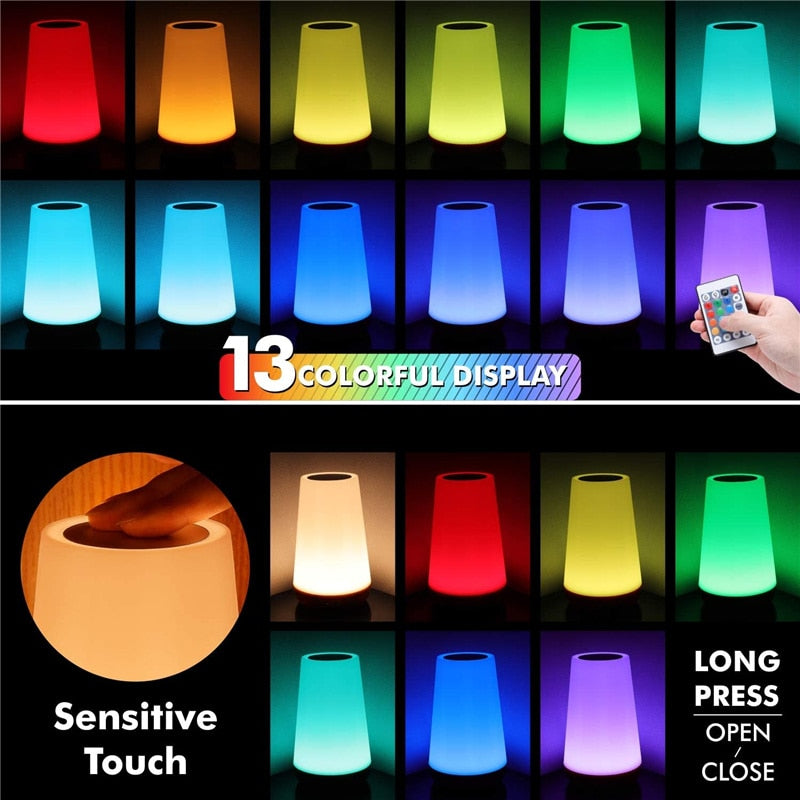 Table Sensor Control Colorful Lamp - Orchid Unique