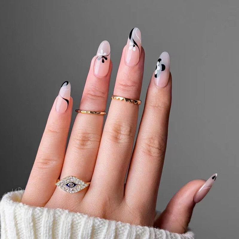 Charming Detachable Finished Fingernails - Orchid Unique