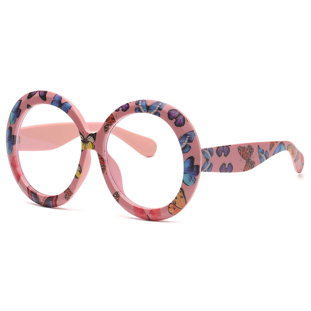 Oversized Unisex Round Sunglasses - Orchid Unique