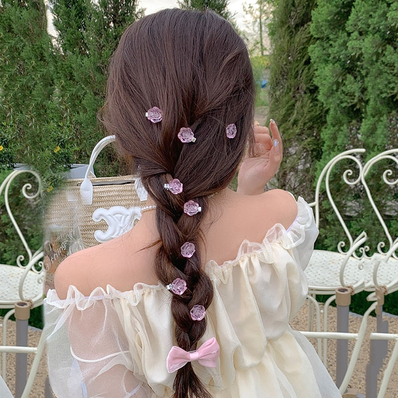 Transparent Butterfly Pink Hairpin - Orchid Unique