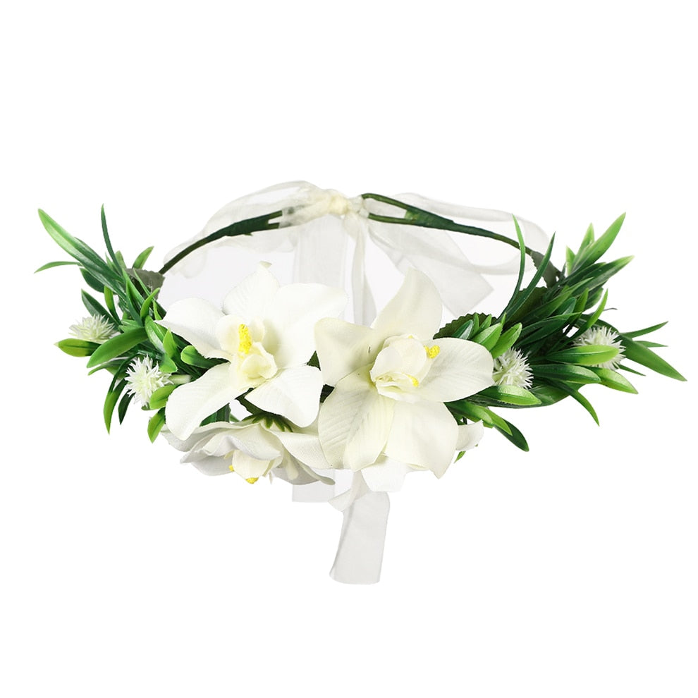 Molans Spring Bohemian Flower Crowns - Orchid Unique