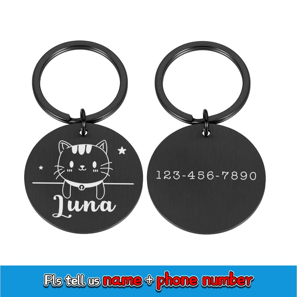 Personalized engraving pet tags - Orchid Unique