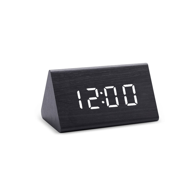 Digital Clock LED Wooden Alarm Clock Table - Orchid Unique