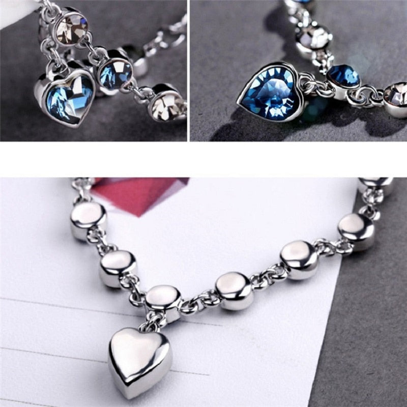 Heart of Ocean Pendant Bracelets - Orchid Unique