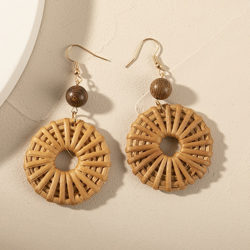 Fashion Handmade Tassel Pendant Earrings - Orchid Unique