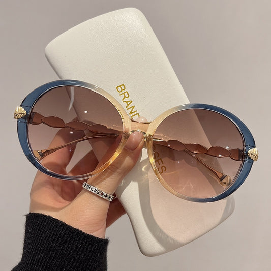 Vintage Round Frame Sunglasses - Orchid Unique