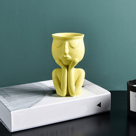 Creative Humanoid Ceramic  Vase - Orchid Unique