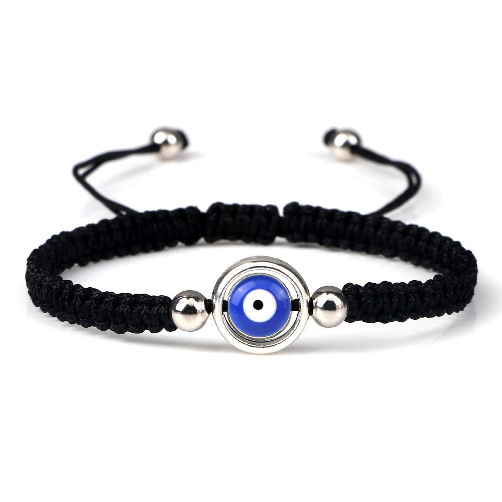 Evil Eye Braided Bracelet - Orchid Unique