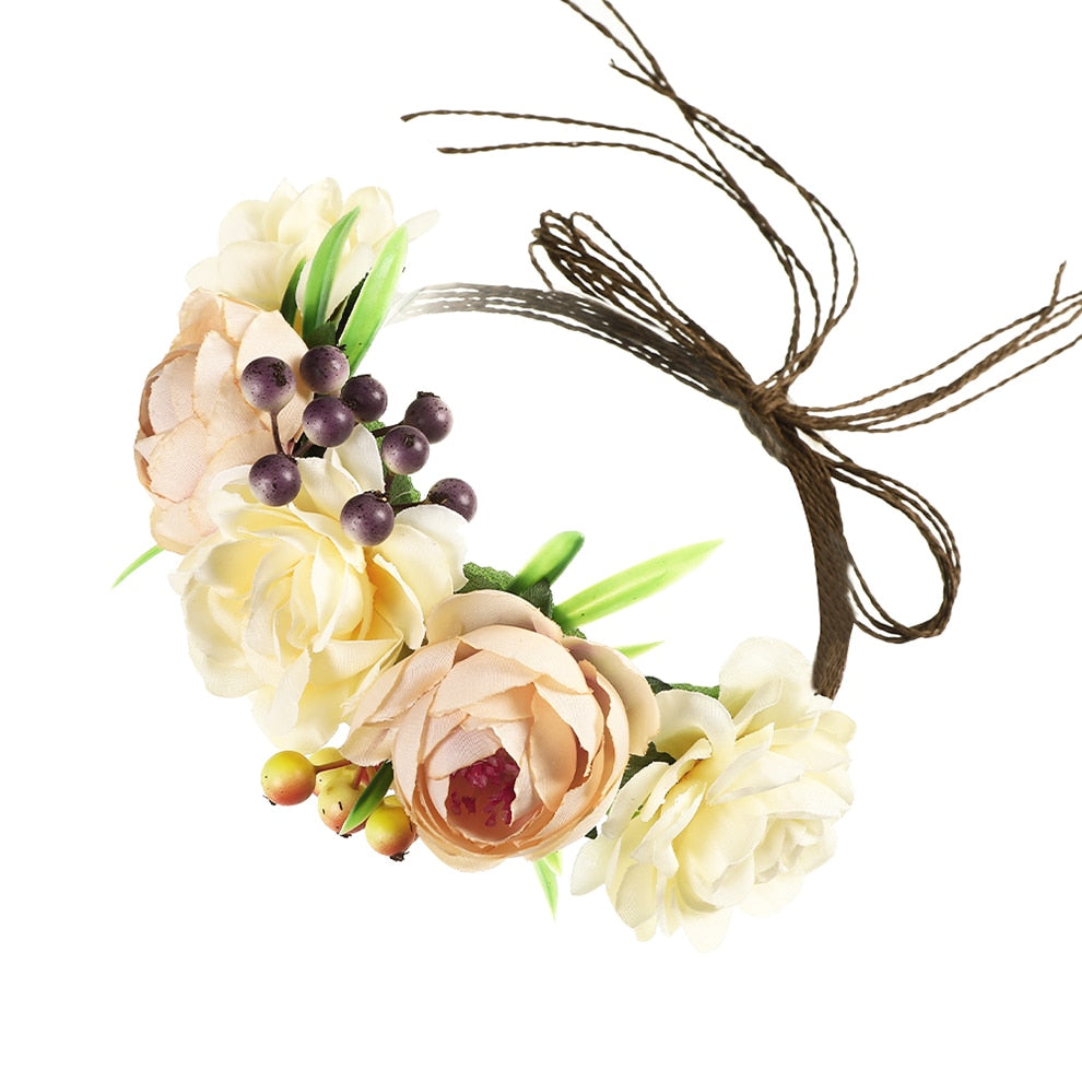 Molans Spring Bohemian Flower Crowns - Orchid Unique