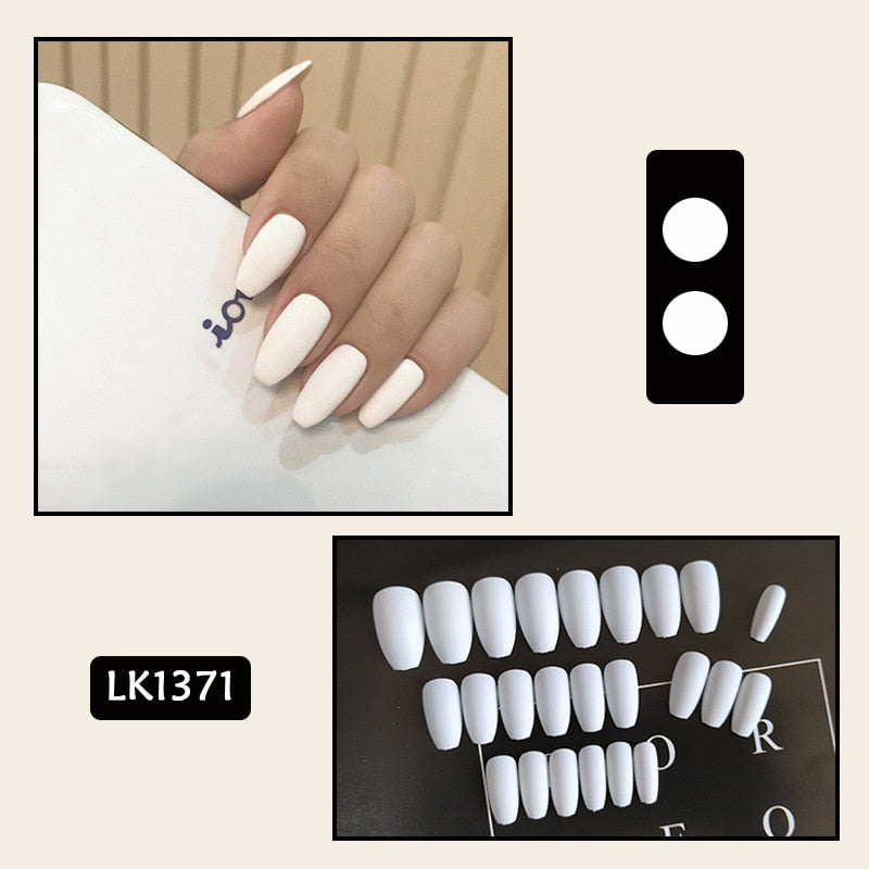 Cute Wearable Press On Nail Art - Orchid Unique