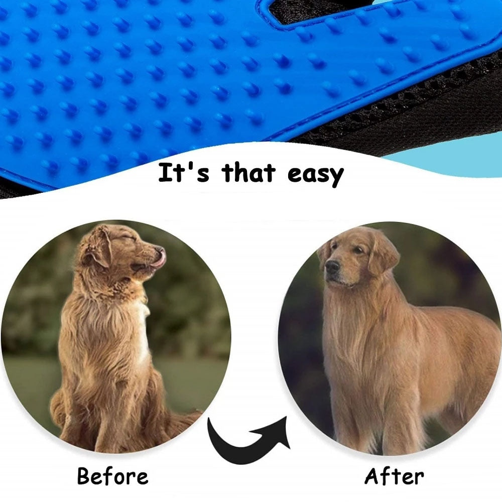 Rubber Pet Bath Brush - Orchid Unique