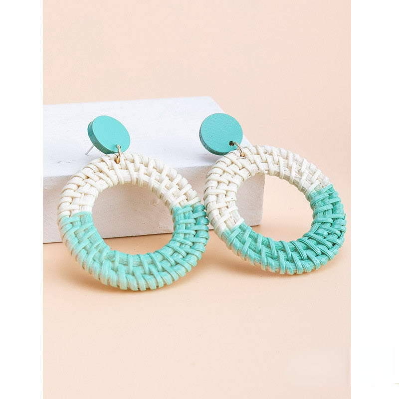 Fashion Handmade Tassel Pendant Earrings - Orchid Unique