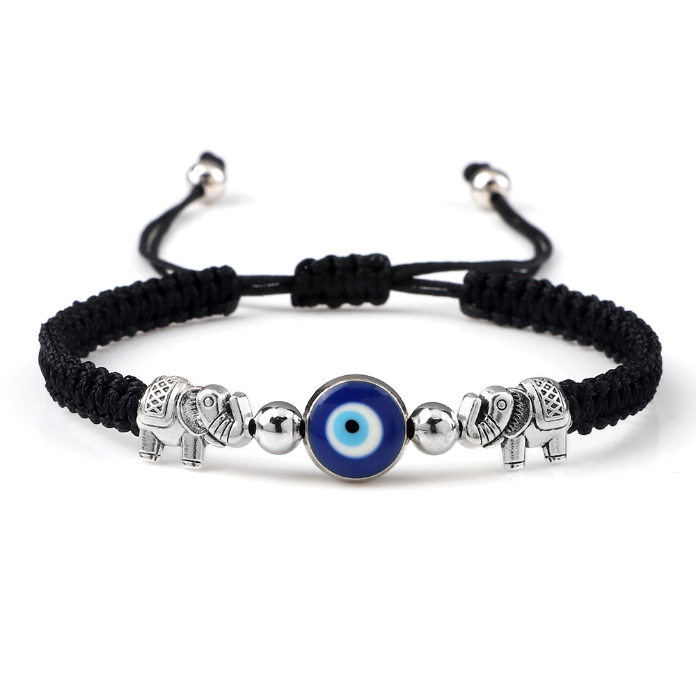 Evil Eye Braided Bracelet - Orchid Unique