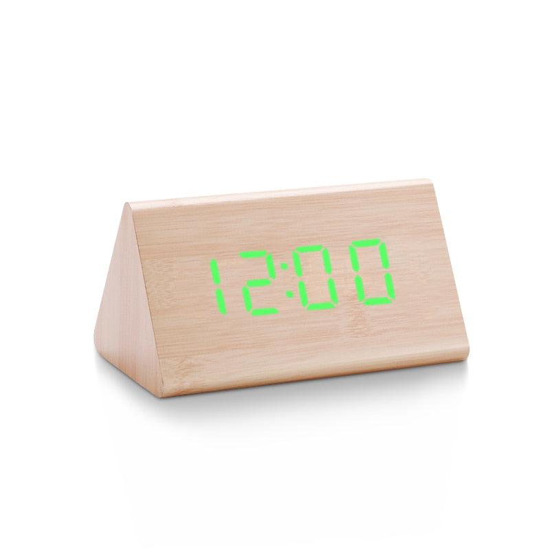 Digital Clock LED Wooden Alarm Clock Table - Orchid Unique