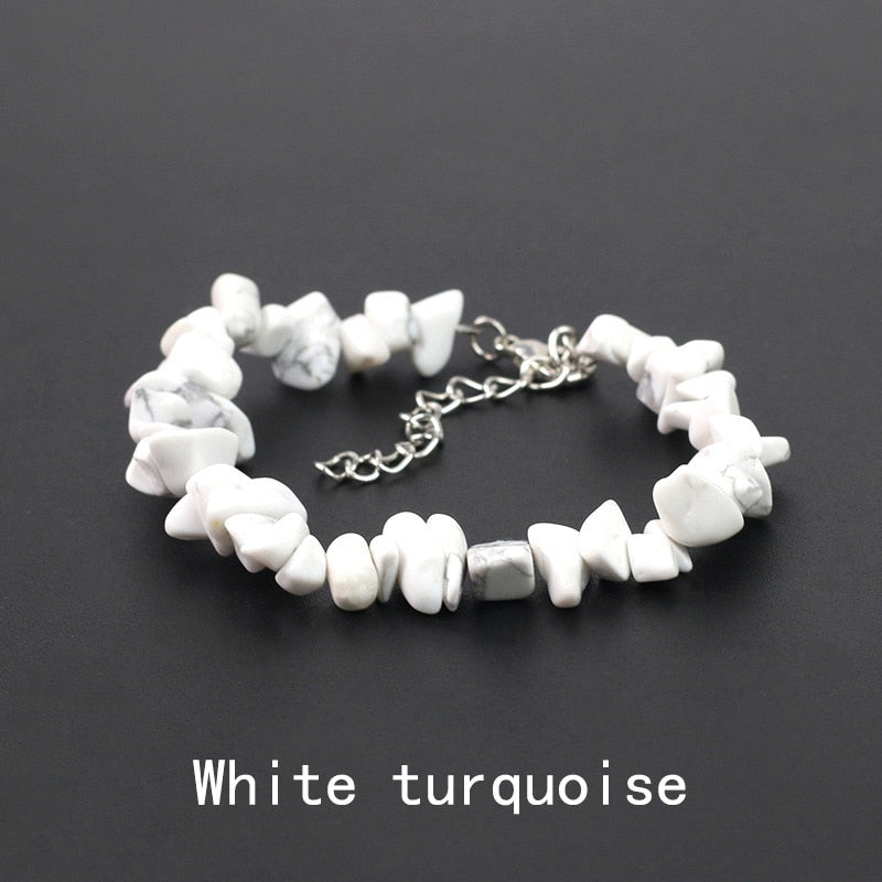Irregular Energy Stone Bracelet - Orchid Unique
