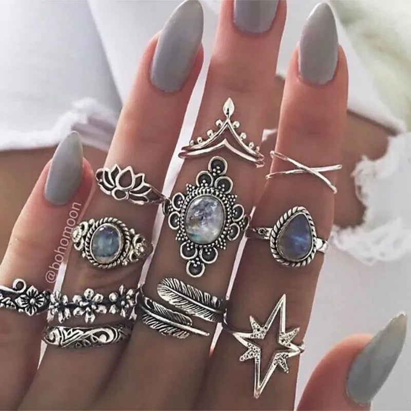boho Hiphop Vintage Silver - Orchid Unique