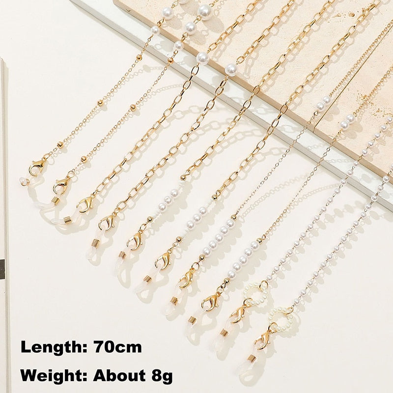 Boho Pearl Glasses Chain - Orchid Unique