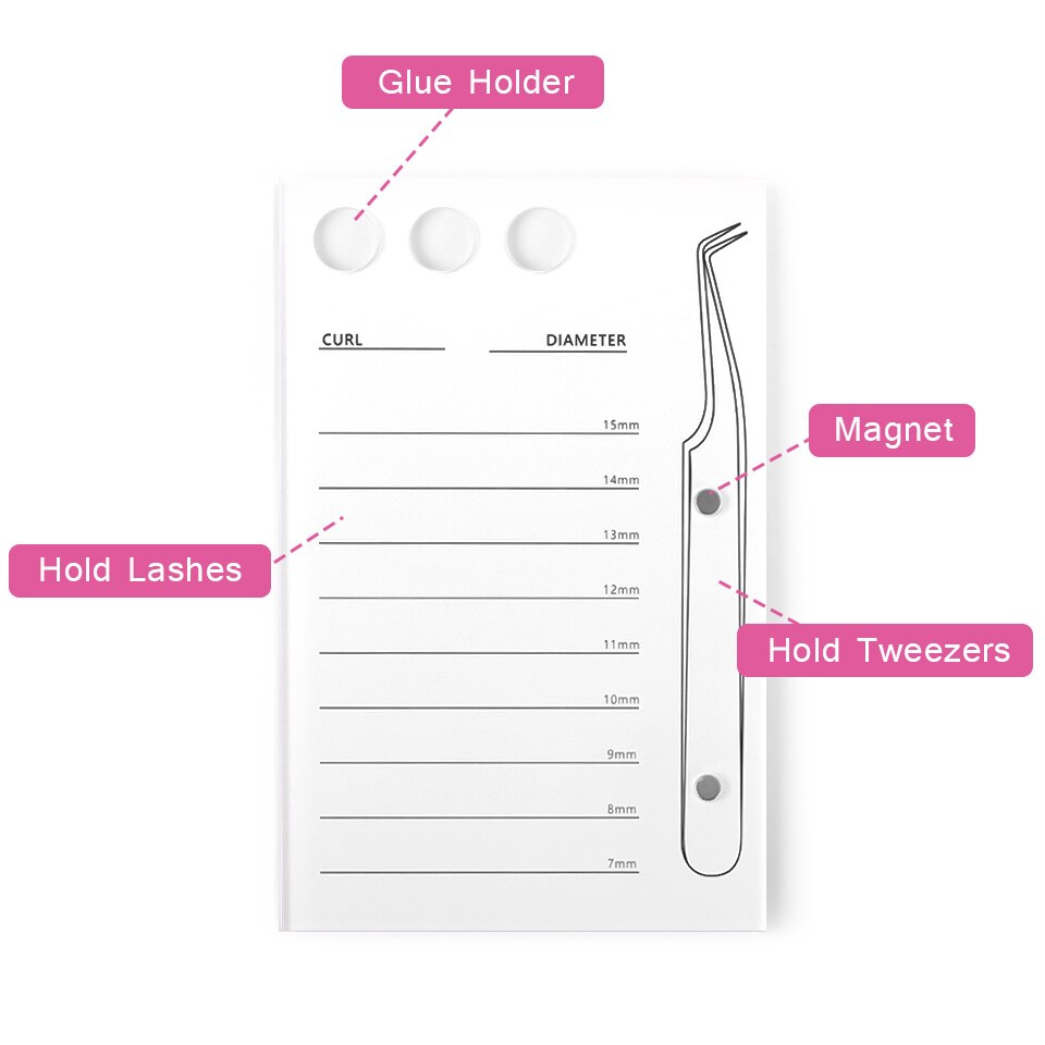 Acrylic Eyelash Extension Storage Box - Orchid Unique