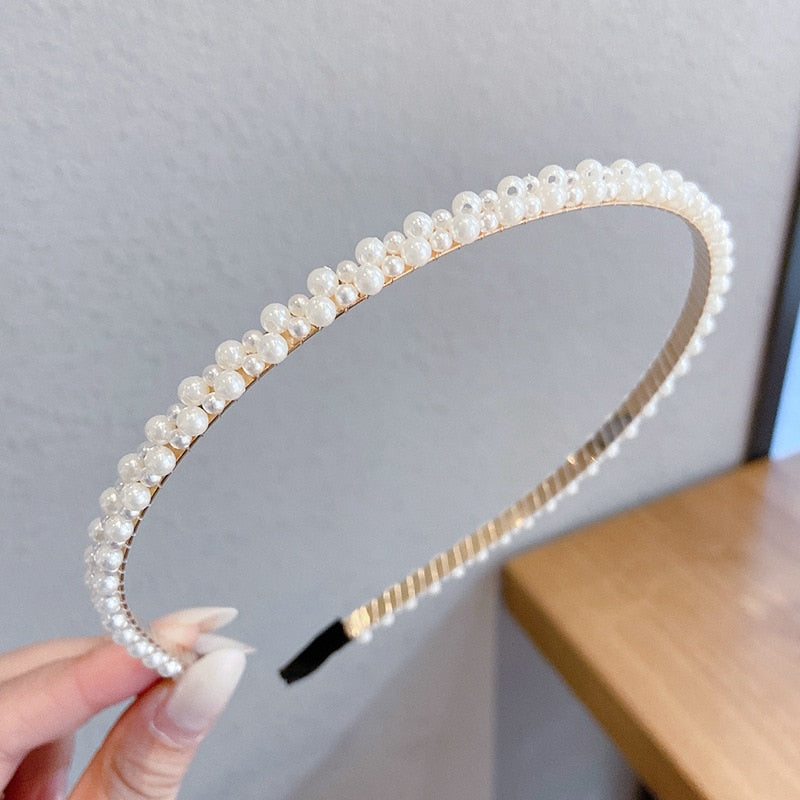 New Full Pearls Hair Bands - Orchid Unique