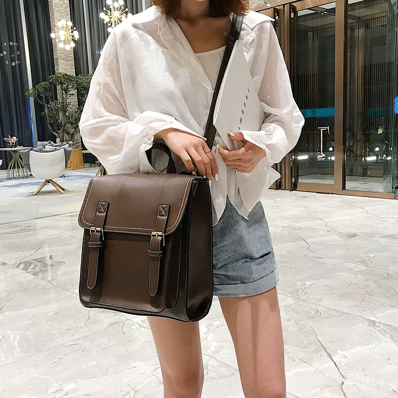 Vintage Shoulder + Backpack Bag - Orchid Unique